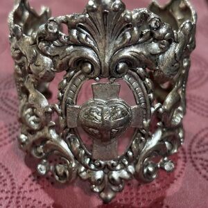 Virgin Saints & Angels Ornate Cuff Bracelet